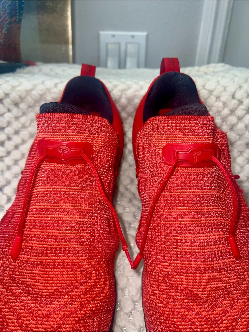 Nike Kobe A.D. NXT Lace Up Low Top Basketball Sneakers Red Black 882049-600